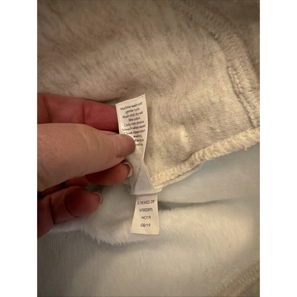 Athleta Ivory Cozy Karma Asym Pullover Size Small Oatmeal Heather - Picture 6 of 6